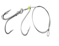 Halibut leader treble hook wire trace